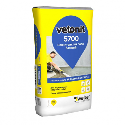 Базовый ровнитель для пола Weber.Vetonit 5700 Базовый ровнитель для пола Weber.Vetonit 5700