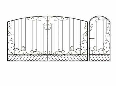 Калитка к кованым воротам №10 "Афродита"