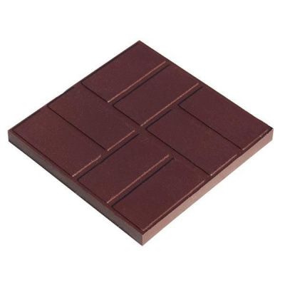 Плитка тротуарная полимерпесчаная коричневая 330*330мм