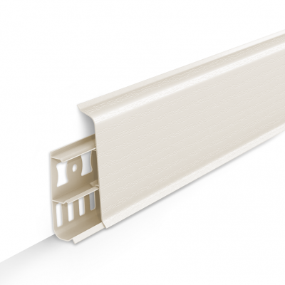 Плинтус Deconika Кремово-белый 85мм