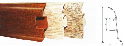 Плинтус пластиковый "Идеал" 2.5метра