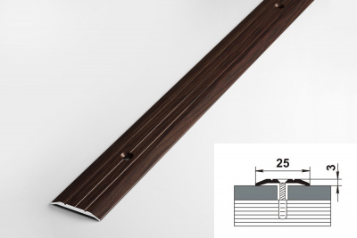 Алюминевый профиль ПС 01 095 Дуб венге 0.9м