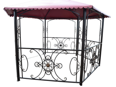 Кованая беседка Узорная 6гр. диаметр 3м, 6гр. диаметр 4м