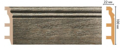 Плинтус Decomaster D232-86 2,4 м (100x22*2400)