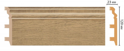 Плинтус Decomaster D233-83 2,4 м (120x23*2400)