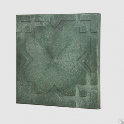 Плитка тротуарная полимерпесчаная зеленая 250*250мм