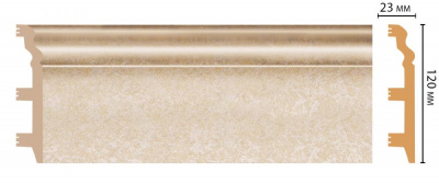 Плинтус Decomaster D233-18d 2,4 м (120x23*2400)