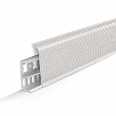 Плинтус Deconika Ясень бьянко 70мм