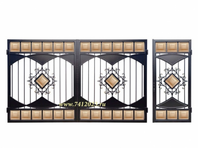 Калитка к филенчатым воротам №60