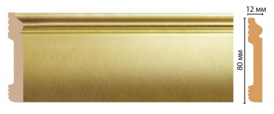 Плинтус Decomaster D005-374 2,4 м (80x13*2400)