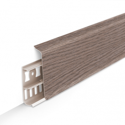 Плинтус Deconika Дуб снежный 85мм