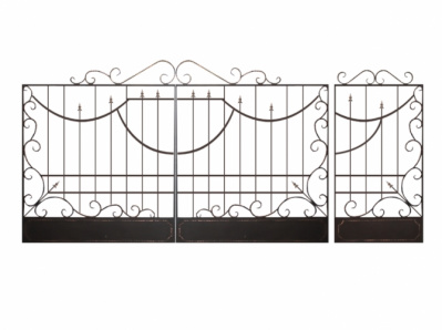 Кованые ворота с калиткой №8 Кованые ворота с калиткой №8