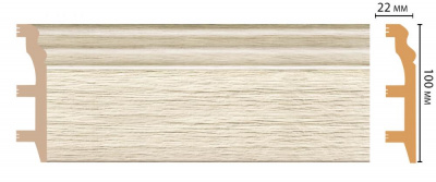 Плинтус Decomaster D233-1070 2,4 м (120x23*2400)