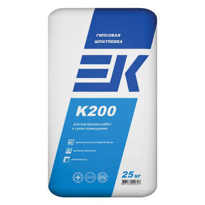 Шпаклевка гипсовая EK K200 (20кг) Шпаклевка гипсовая EK K200 (20кг)