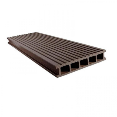 Террасная доска EuroDeck Uno Шоколад Террасная доска EuroDeck Uno Шоколад
