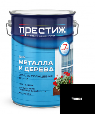 Эмаль Престиж ПФ-115 "Черная" 5л
