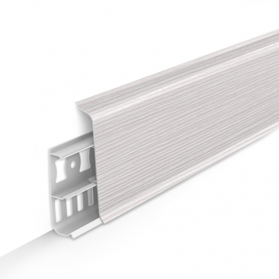 Плинтус Deconika Ясень бьянко 85мм