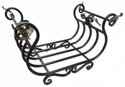 Кованая дровница №1