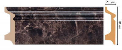 Плинтус Decomaster D122-713 2,4 м (78x21*2400)