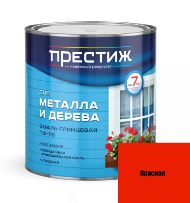 Эмаль Престиж ПФ-115 "Красная" 1,9л