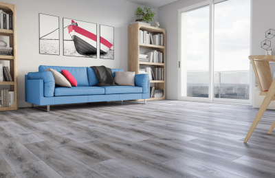 Кварцевый ламинат Fargo Сlassic Дуб Рустик Серый 366-1В