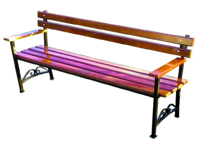 Скамейка ДМ с подлокотником, 1.5м (1500х450х815), 2м (2000х450х815) Скамейка ДМ с подлокотником, 1.5м (1500х450х815), 2м (2000х450х815)