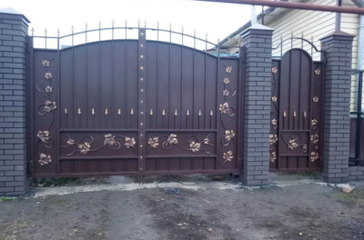 Кованые ворота "Боярская лоза"