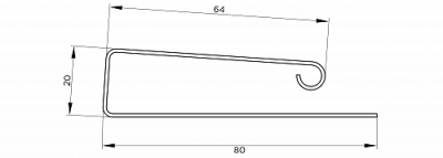 J-профиль широкий для сайдинга белый